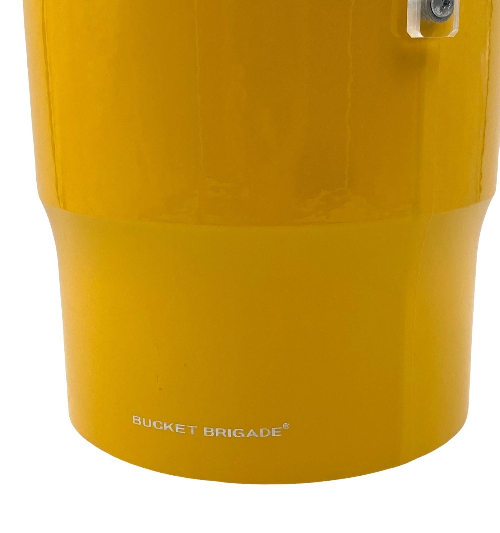 Space age yellow Ice Bucket, Morgans design, USA ca. 1970s 8