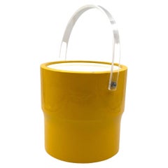 Space age yellow Ice Bucket, Morgans design, USA ca. 1970s