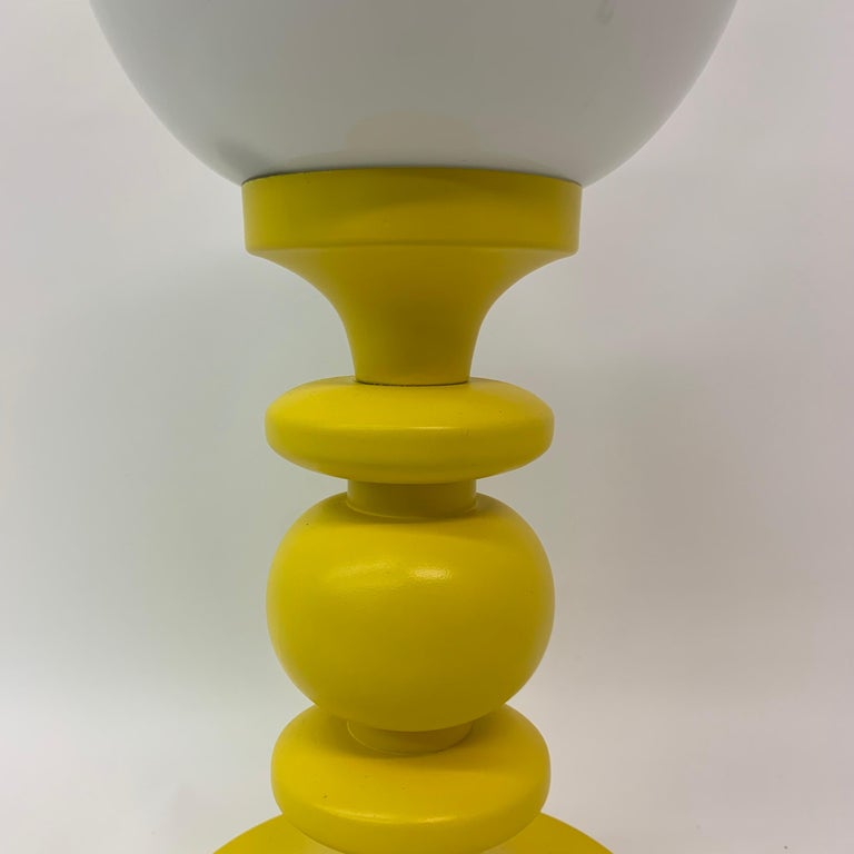 Space age yellow table lamp, 1970s For Sale at 1stDibs