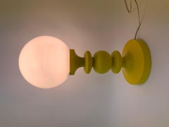 Space age yellow table lamp, 1970s