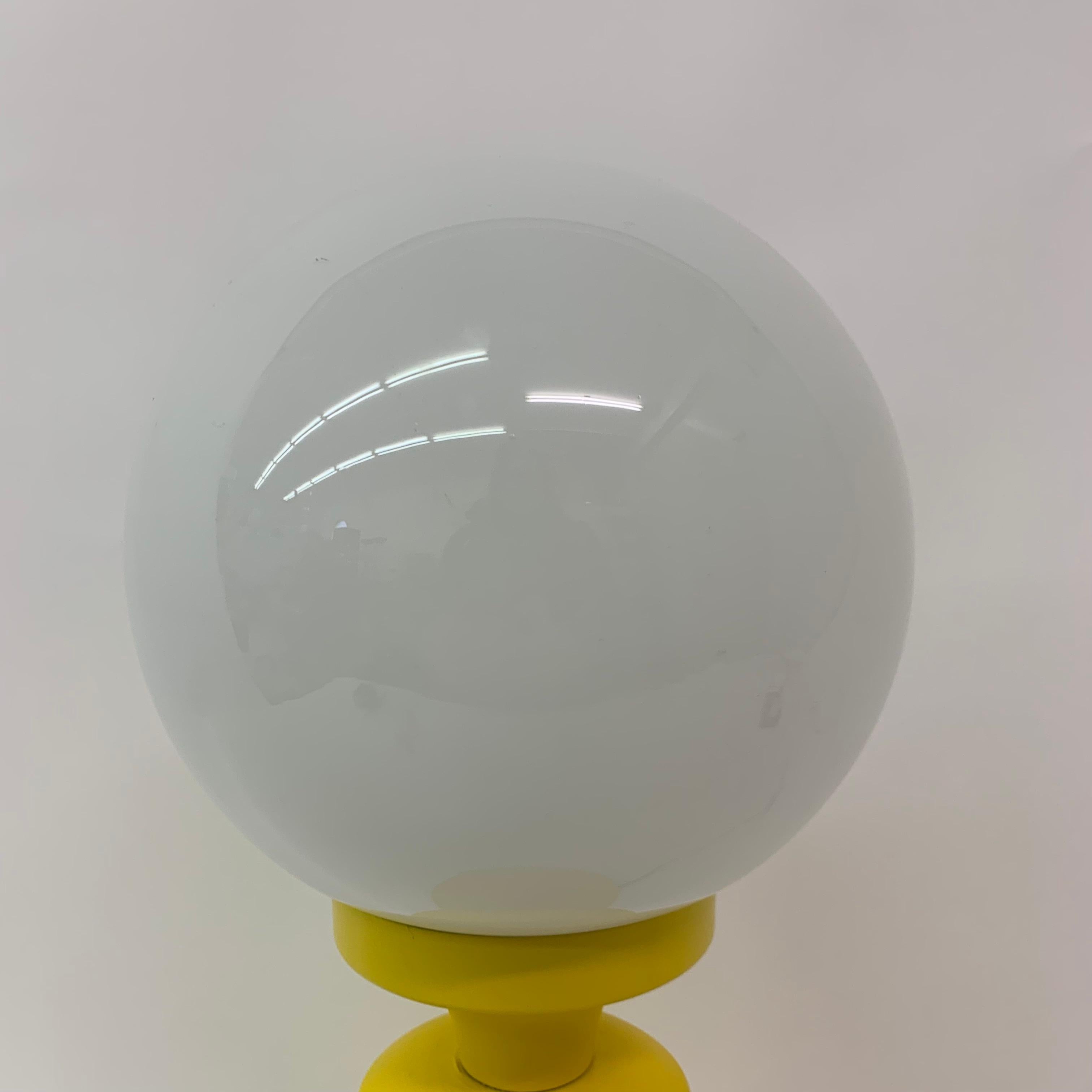 Space age yellow table lamp, 1970s For Sale 2