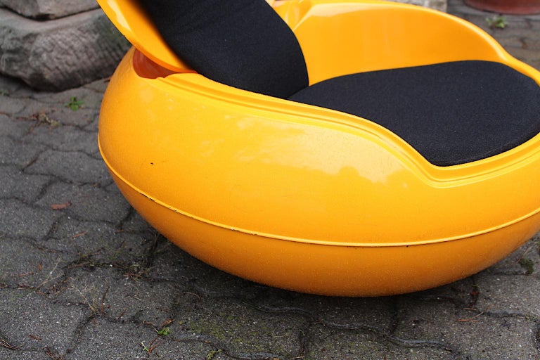 Space Age Yellow Vintage Plastic Garden Egg Chair Peter Ghyczy, Germany, 1968 For Sale 11