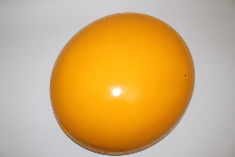 Space Age Yellow Vintage Plastic Garden Egg Chair Peter Ghyczy, Germany, 1968 For Sale 12
