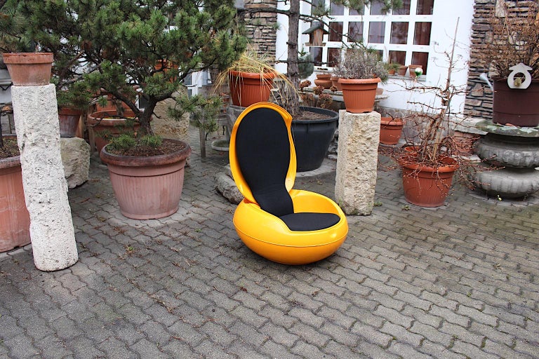 Space Age Yellow Vintage Plastic Garden Egg Chair Peter Ghyczy, Germany, 1968 For Sale 4