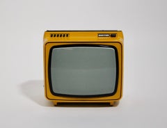 Space Age Yellow Vintage Plastic Television Hornyphon, 1970s, Austria