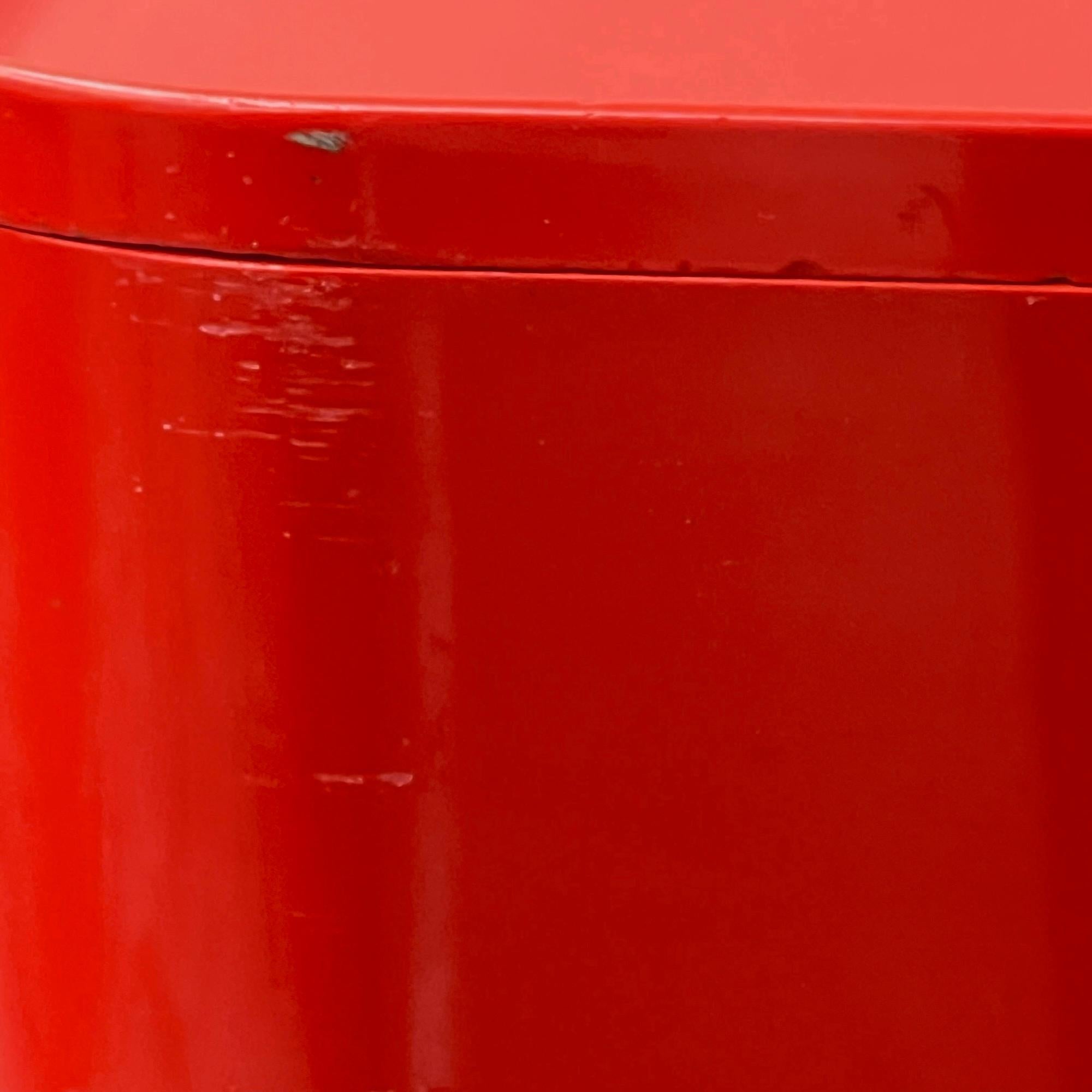 Space Age70s Red Table with Container DIME by Marcello Siard for Longato 2