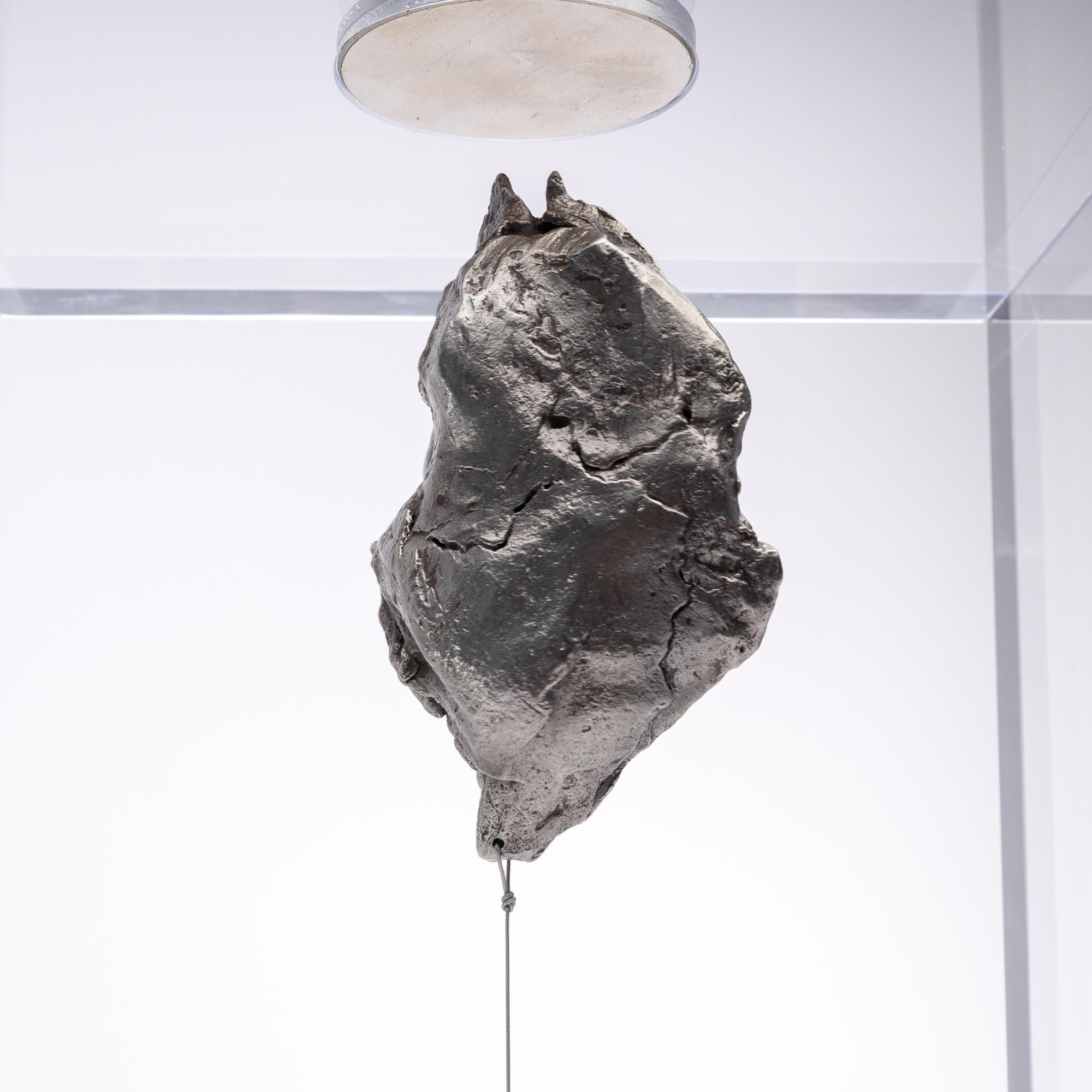 Space Box, Russian Sikhote Alin Meteorite in Acrylic Box by Ernesto Duran In New Condition In Polanco, CDMX