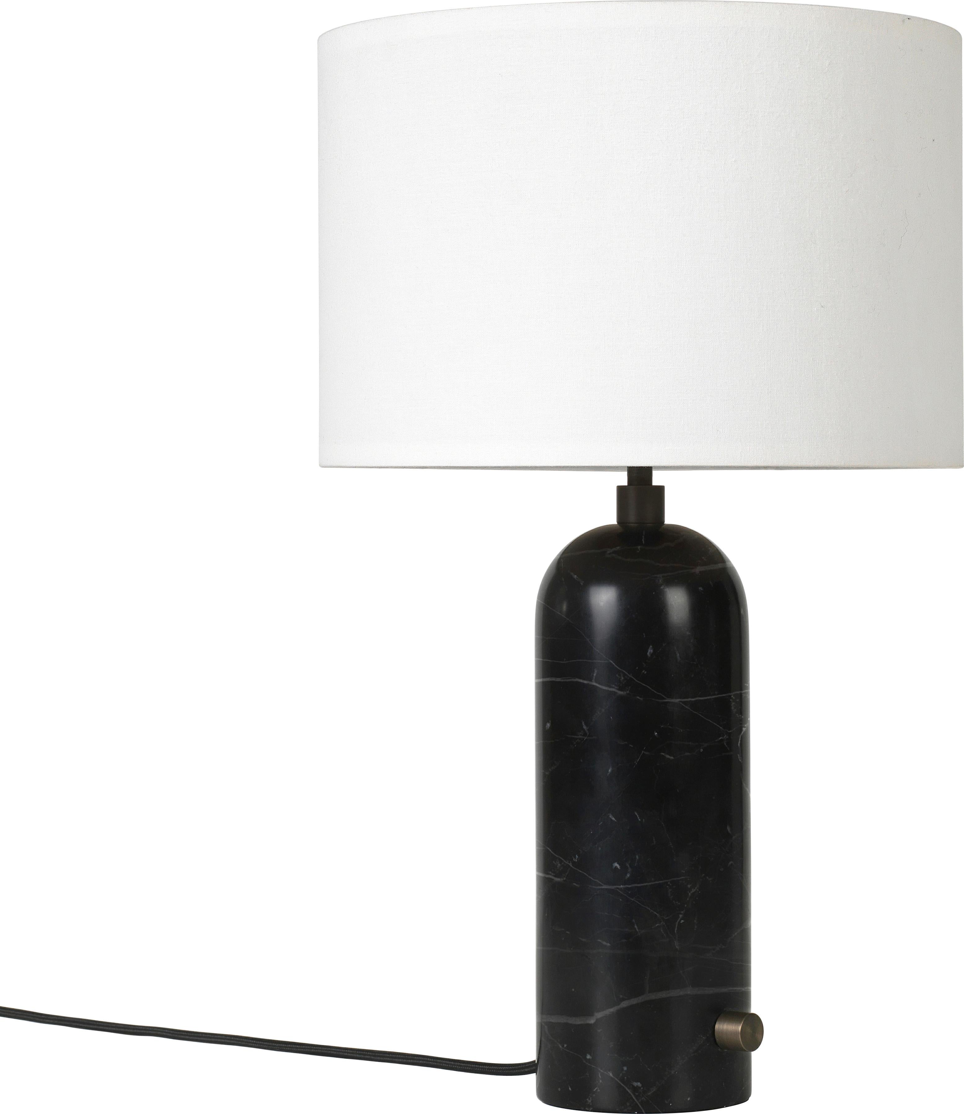 Large 'Gravity' Blackened Steel Table Lamp by Space Copenhagen for Gubi For Sale 1