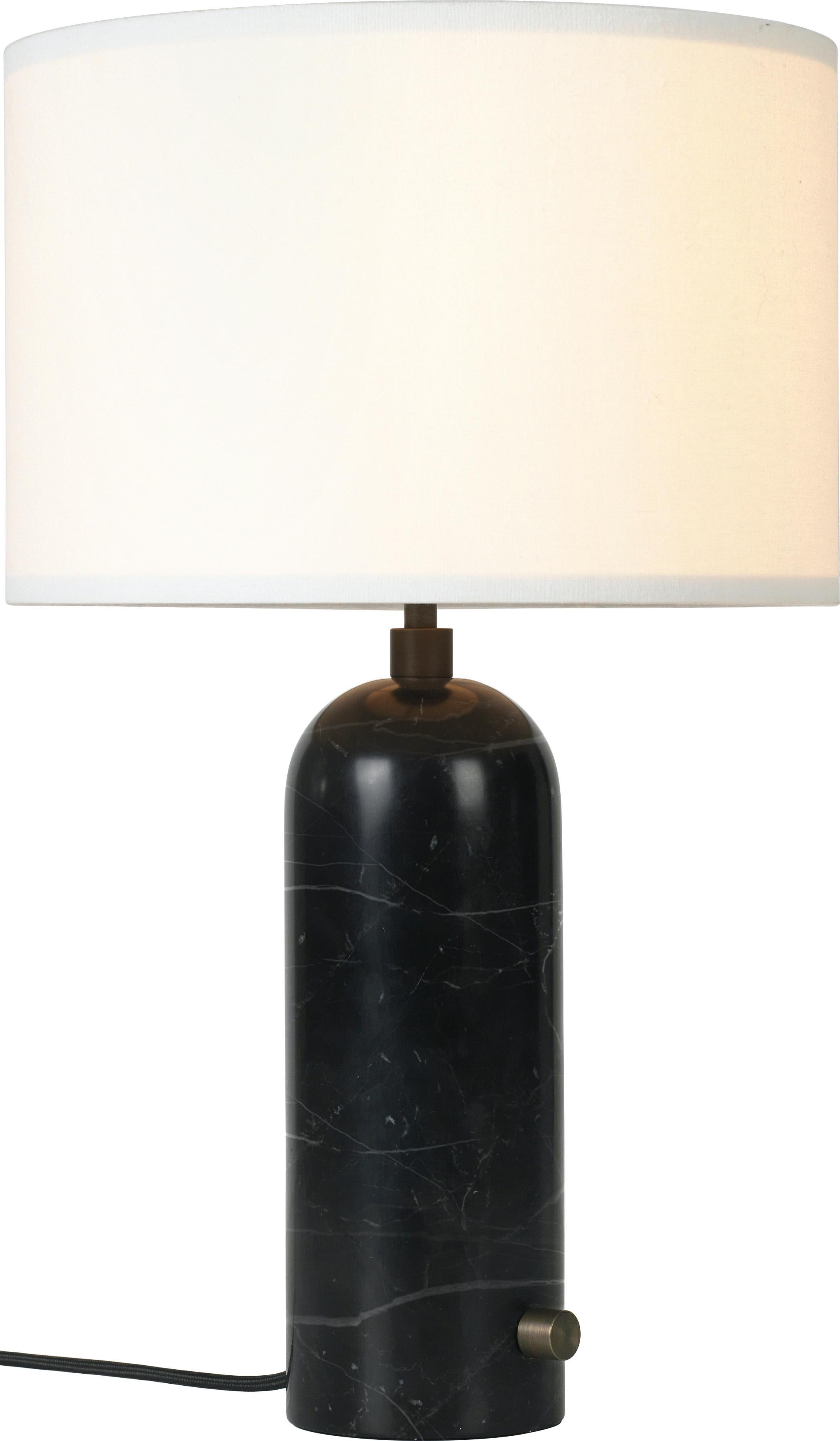 Contemporary Large 'Gravity' Blackened Steel Table Lamp by Space Copenhagen for Gubi For Sale