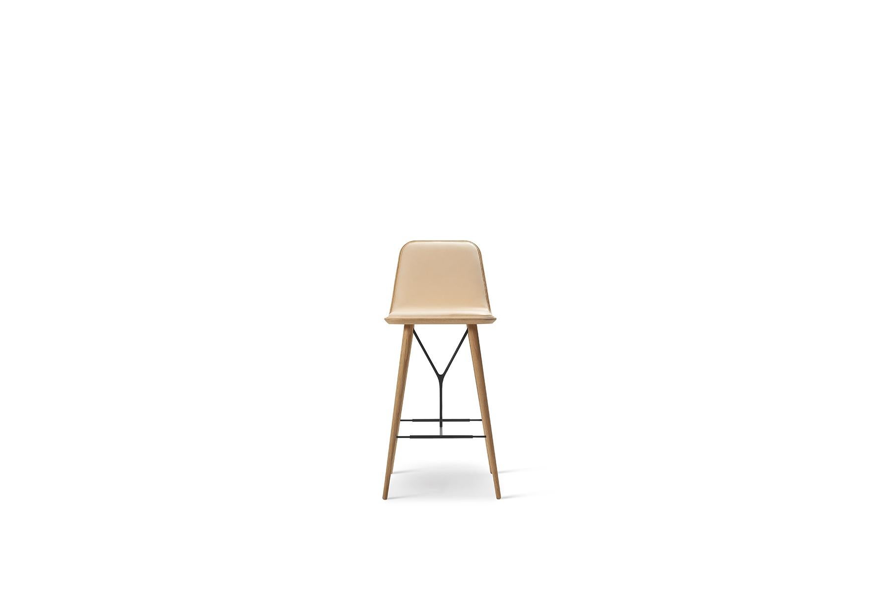 Contemporary Space Copenhagen Spine Barstool 'w/ Back' For Sale