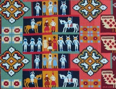 Space Cossacks, Hand-Knotted Wool Rug by OLK Manufactory