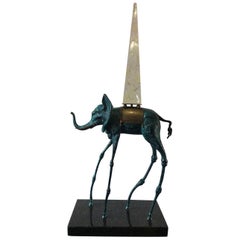 Vintage Space Elephant Limited Edition Bronze by Salvador Dali