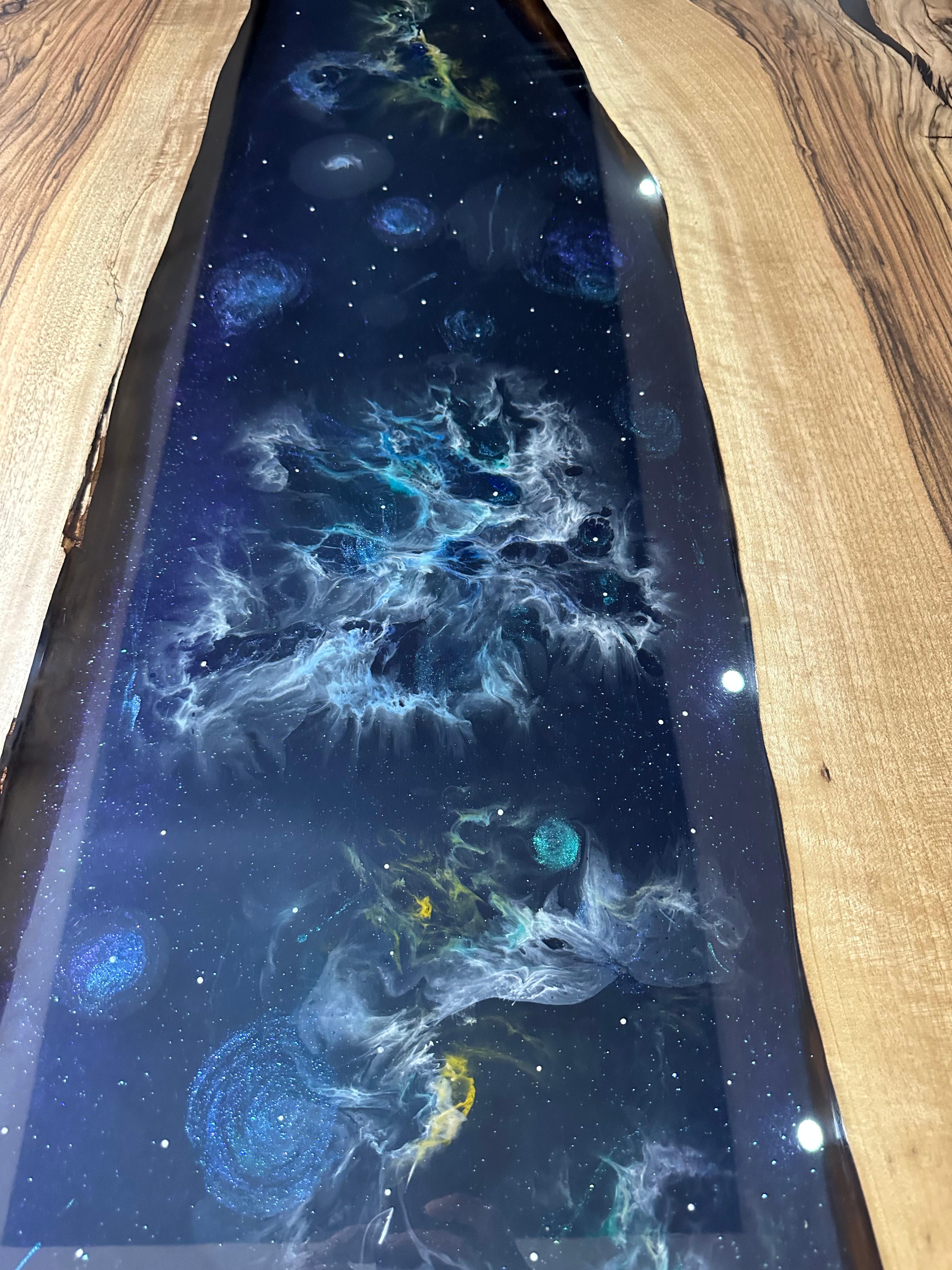 space epoxy table