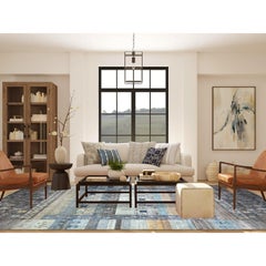 Space Gray Afghan Kashkuli Gabbeh Design Soft Wool Hand Knotted Rug 10' x 13'8"