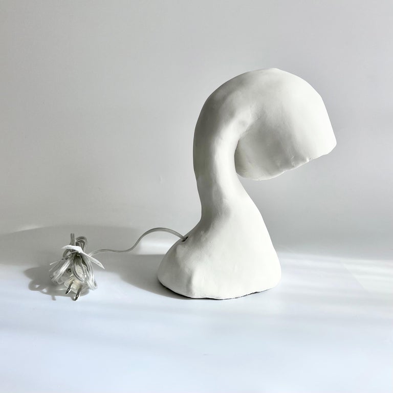 Line Invader Space Invader Line by Studio Chora, Table Lamp, Limestone Plaster, in ...