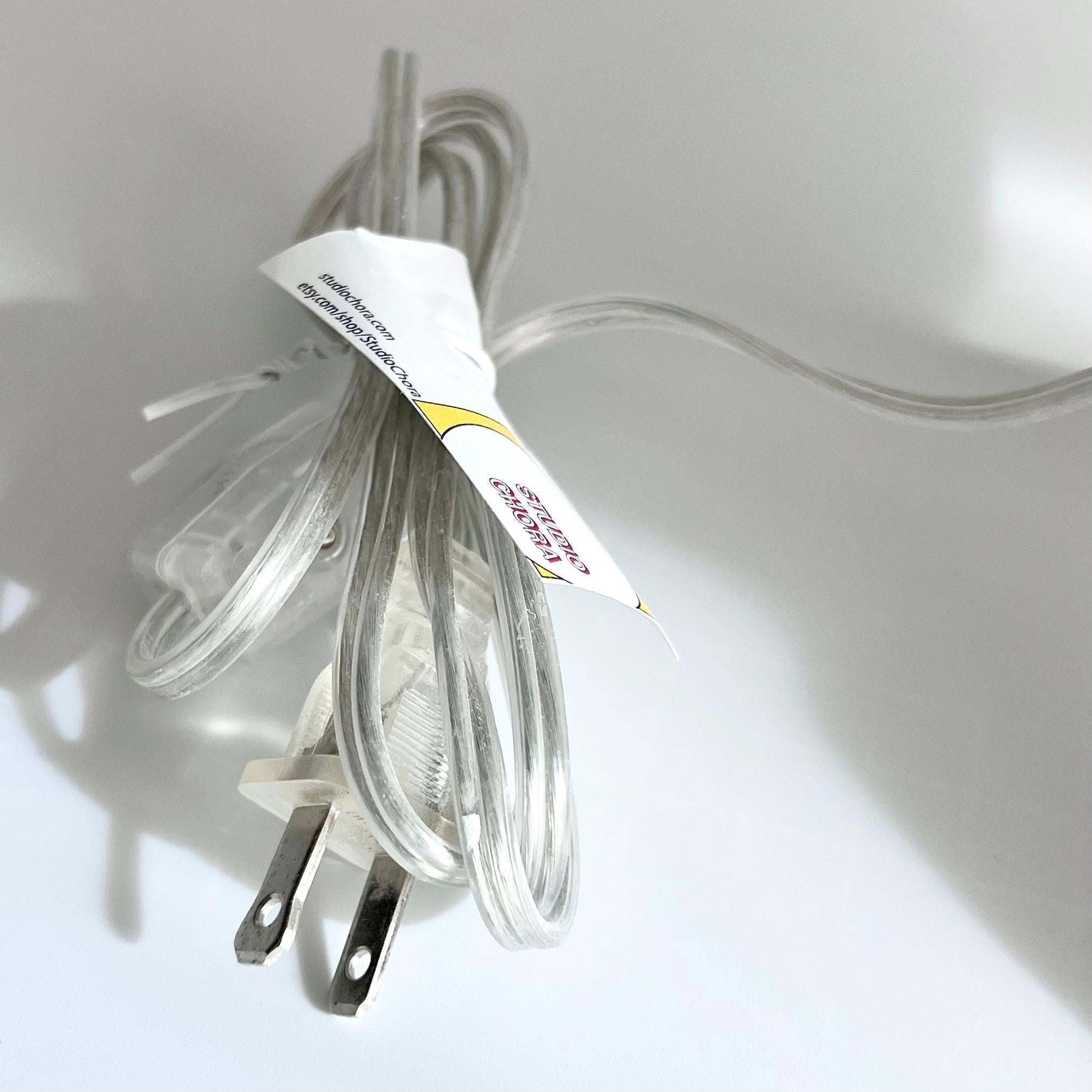 Carved Space Invader Line by Studio Chora, Table Lamp, Limestone Plaster, In Stock For Sale