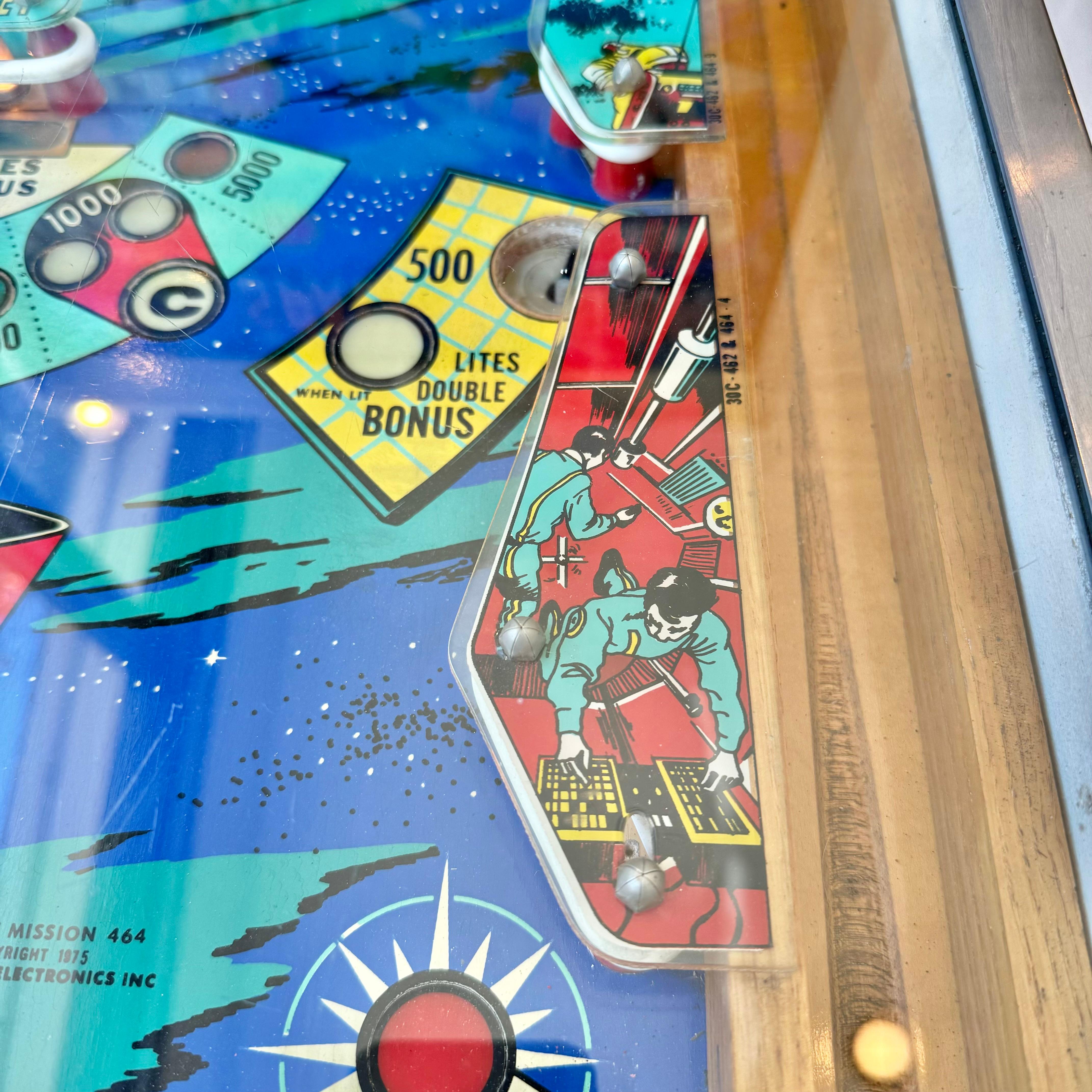 Space Mission Pinball Arcade Game, 1976 USA 4
