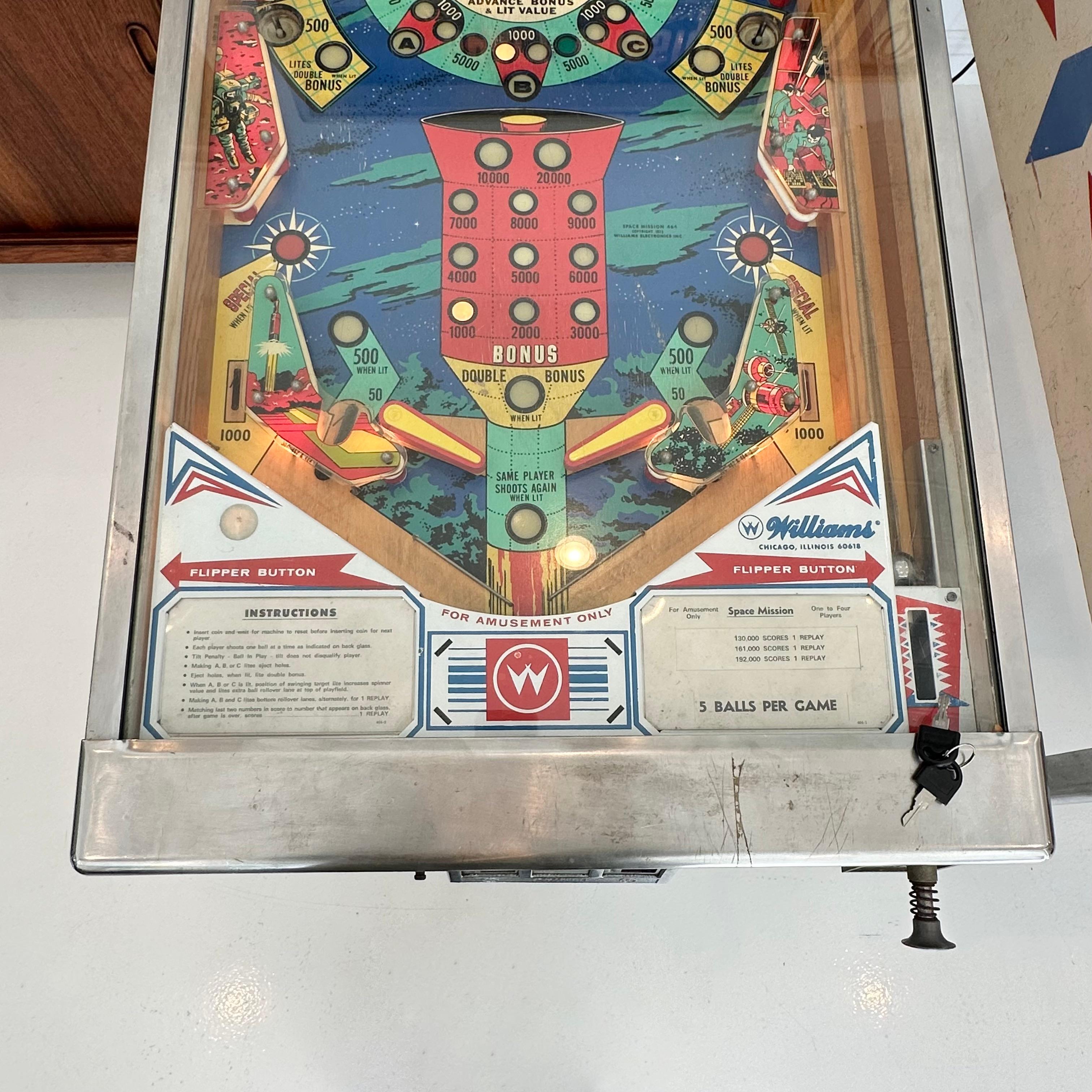 Space Mission Pinball Arcade Game, 1976 USA For Sale 11