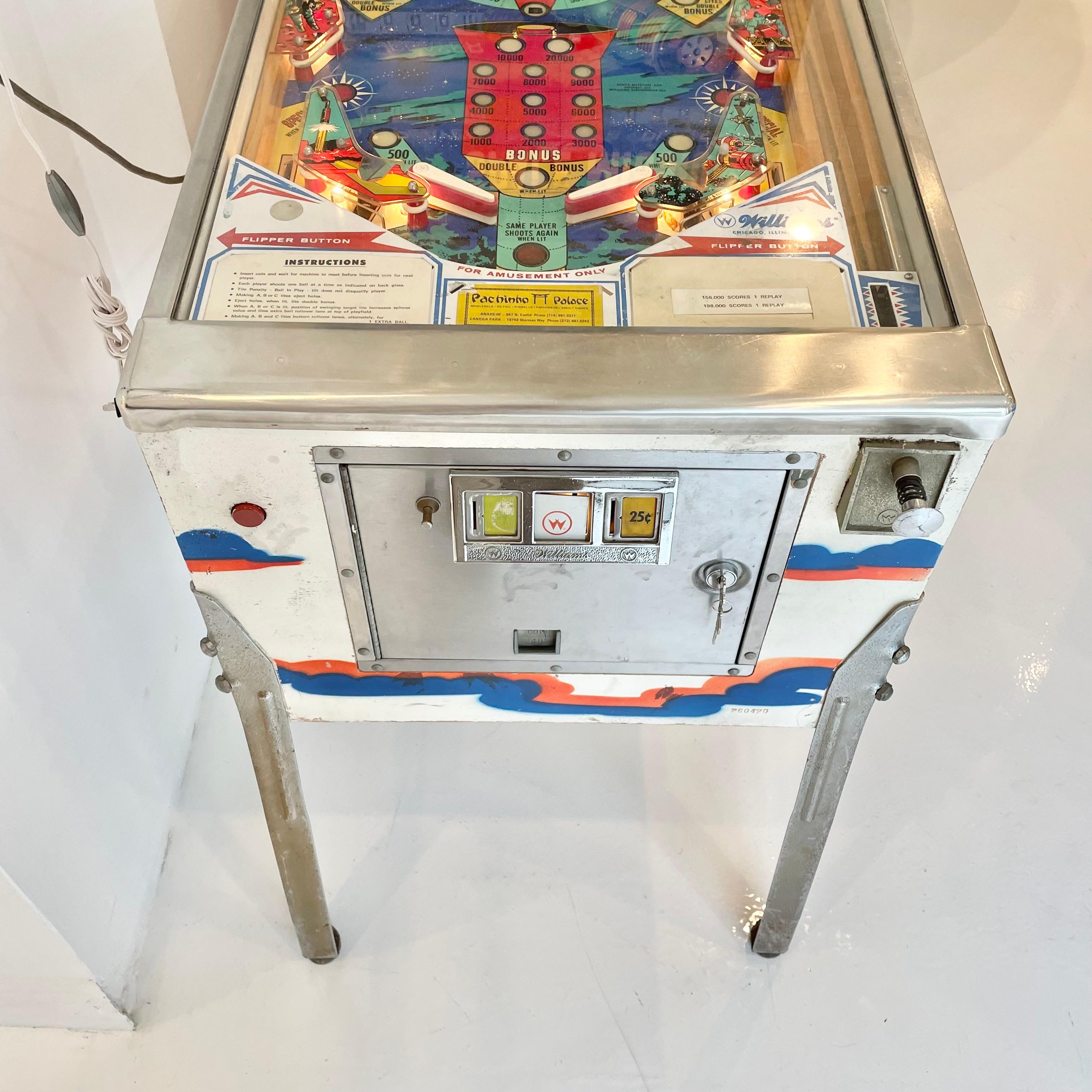 Late 20th Century Space Mission Pinball Arcade Game, 1976 USA