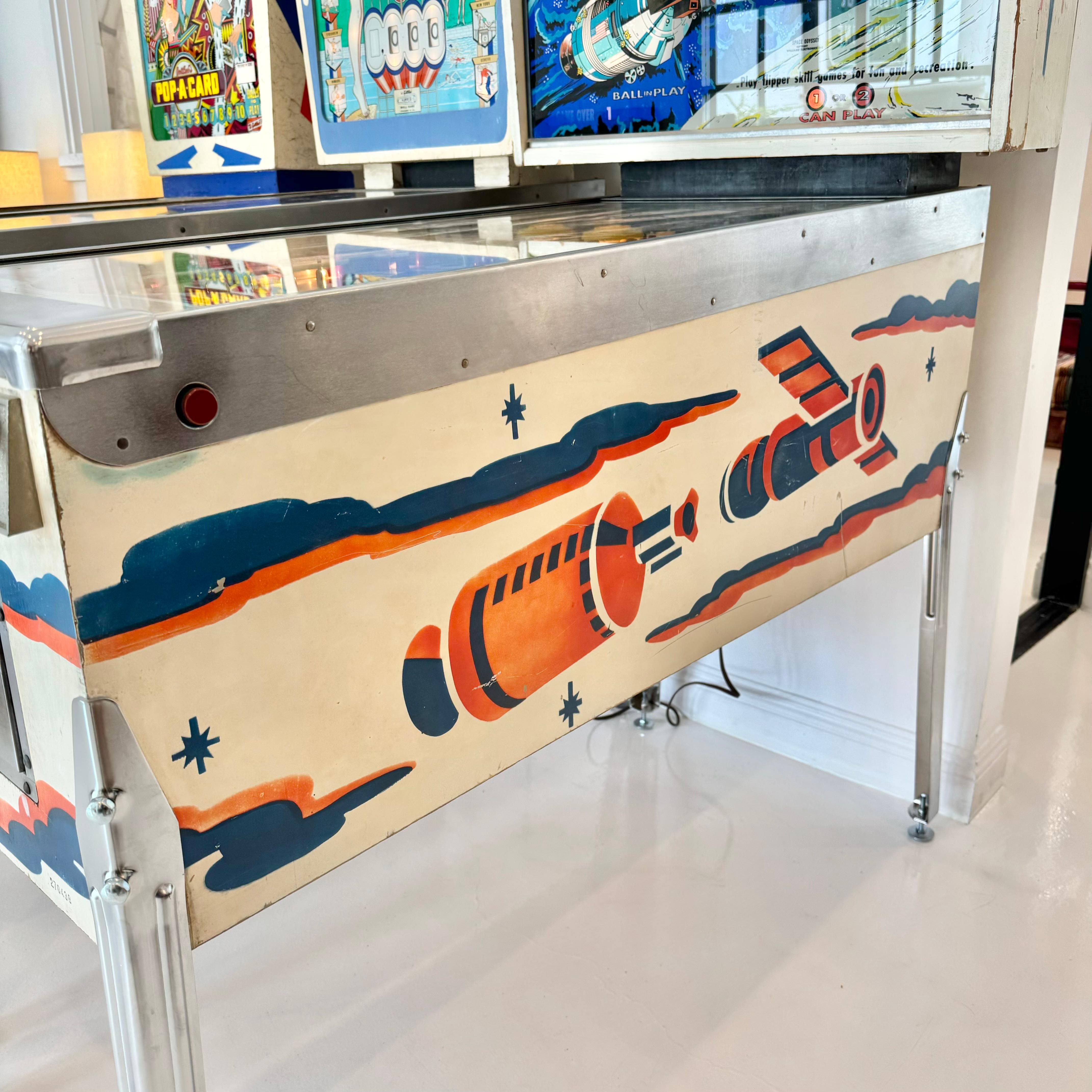 Hand-Painted Space Odyssey Pinball Arcade Game, 1976 USA