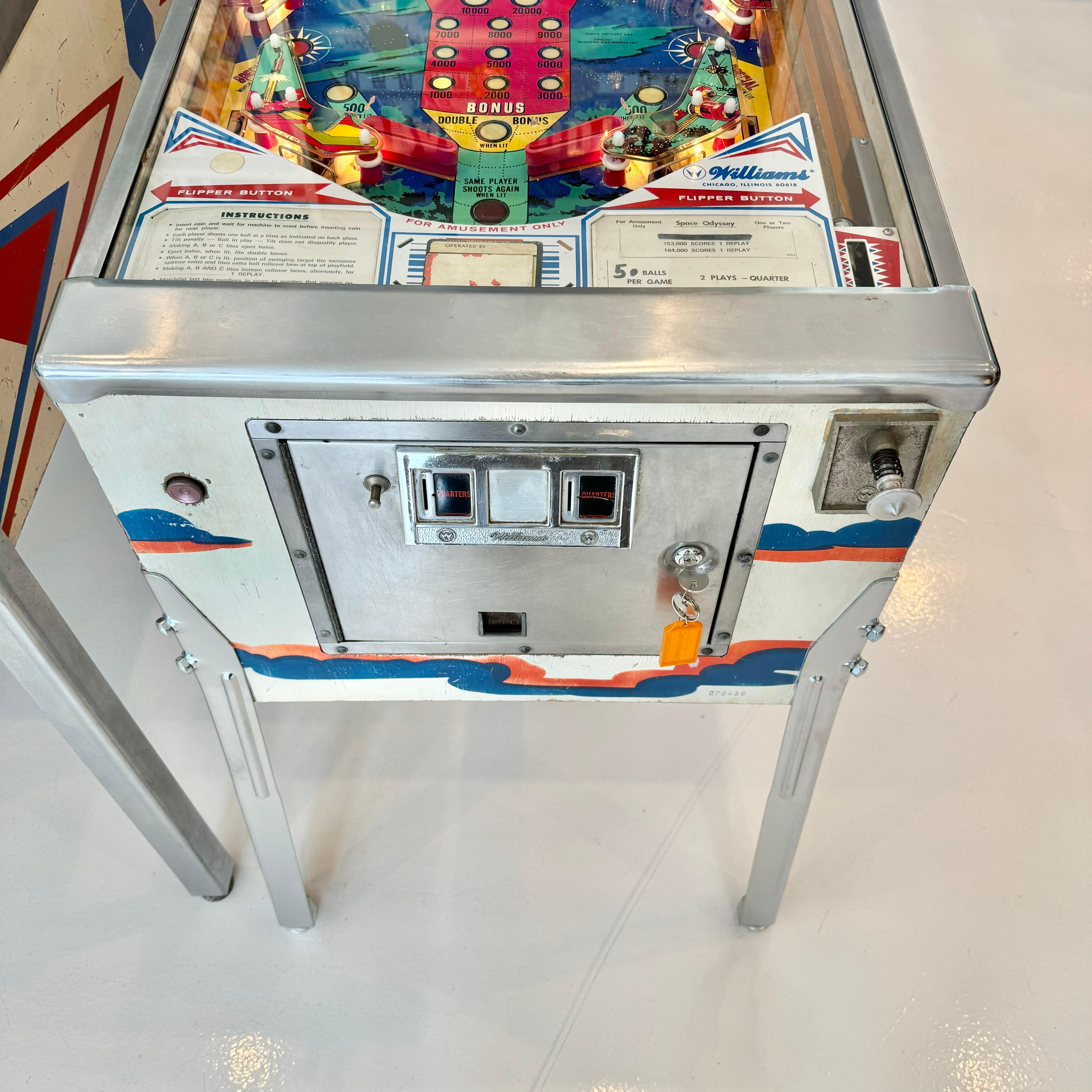 Late 20th Century Space Odyssey Pinball Arcade Game, 1976 USA