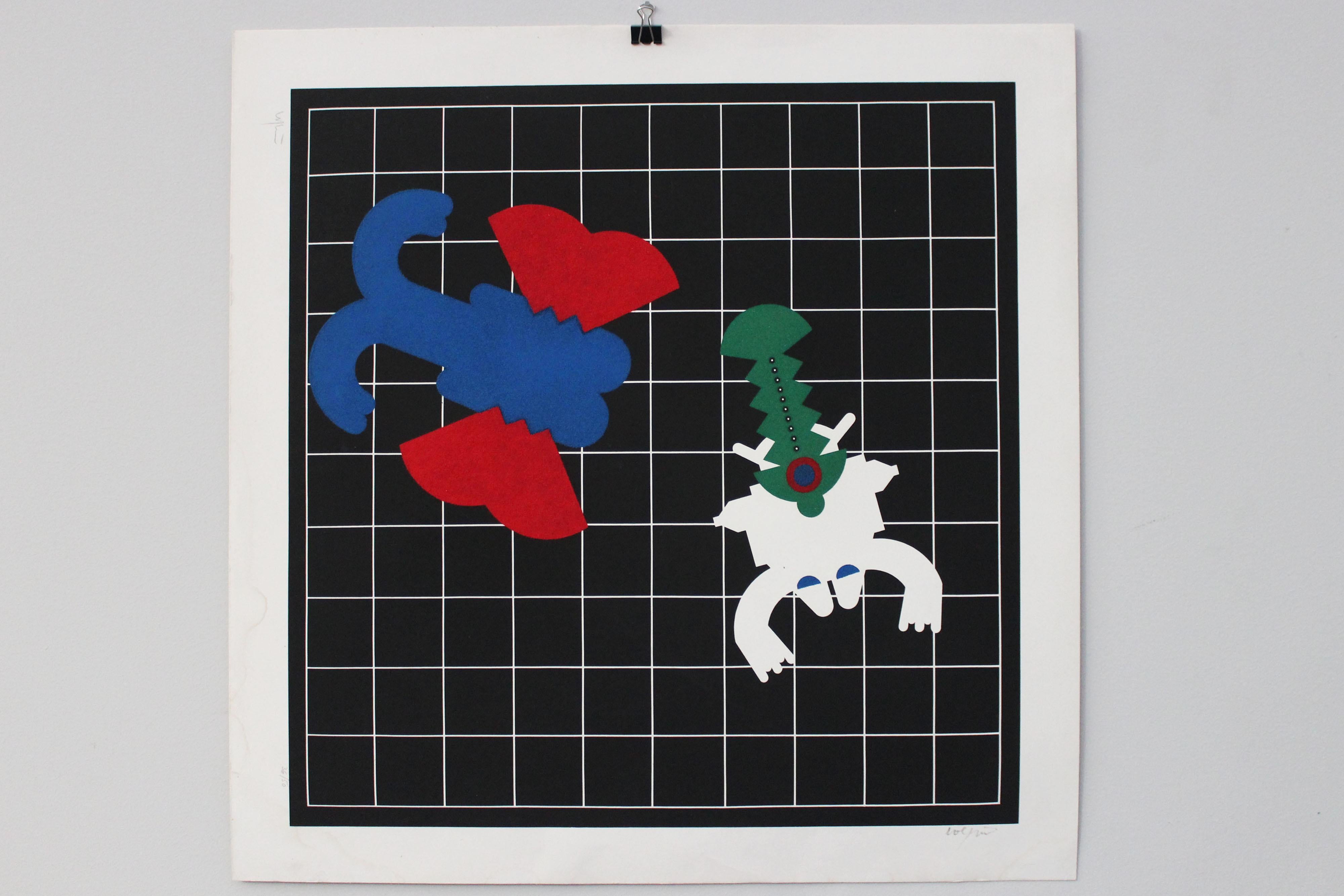 Late 20th Century Space Poster by Renato Volpini, 1970s For Sale