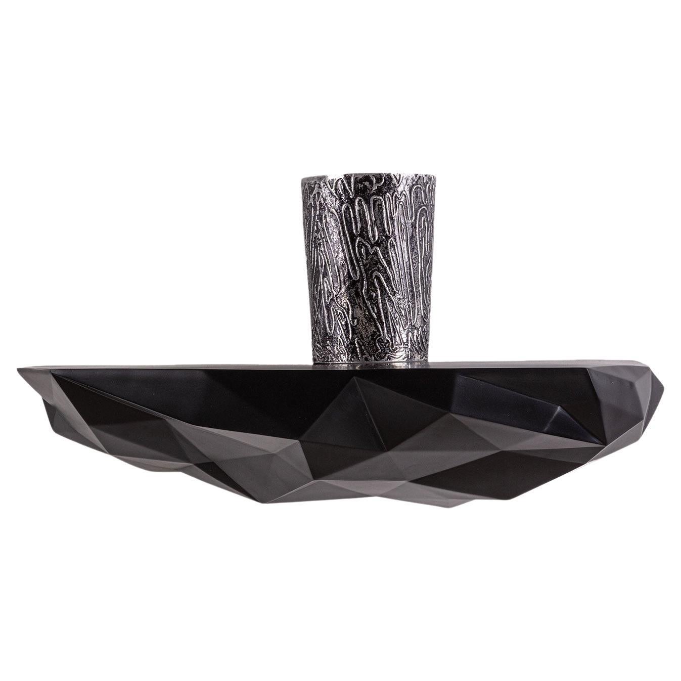 Space Rock Medium black shelf