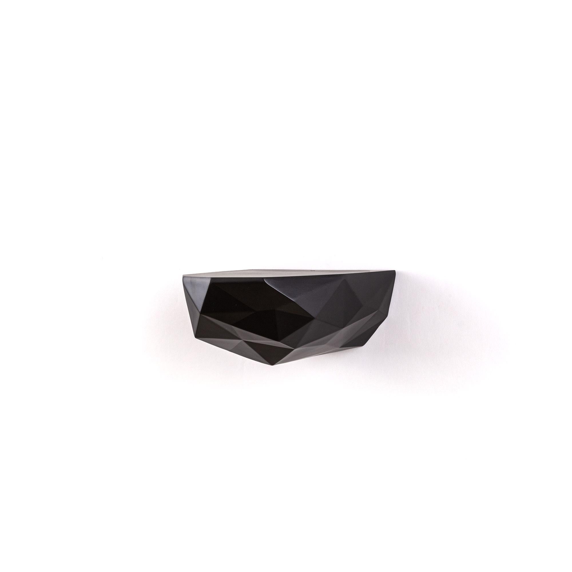 Space Rock Small black shelf In New Condition For Sale In Doral, FL