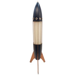Space Rocket Italian Floor Lamp, Mid-Century Modern