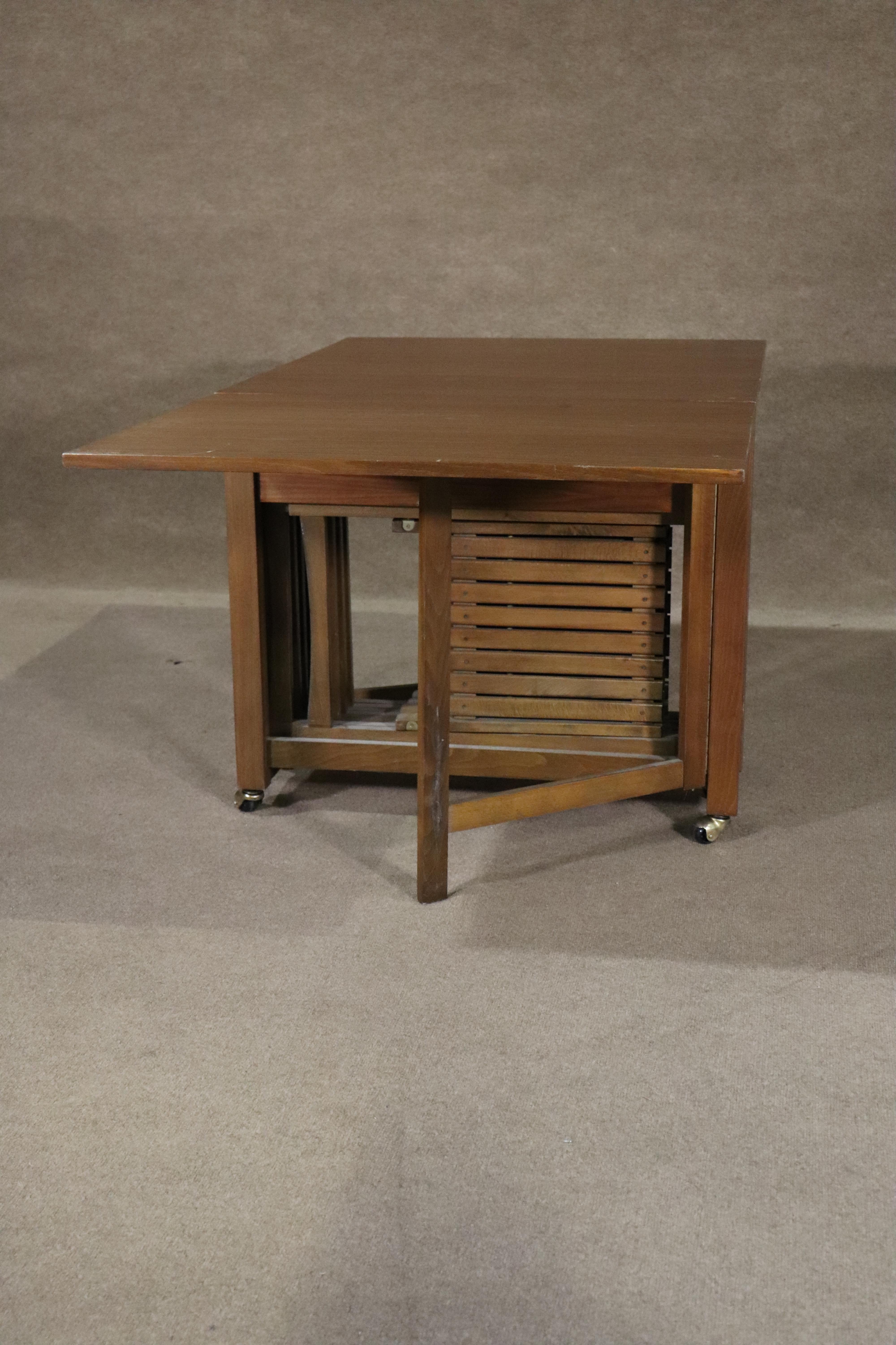 Mid-Century Modern Space Saver Dining Set