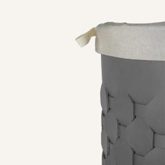 Woven Laundry Basket DIANA Deluxe by Limac Design - Regenerated Leather