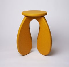 Space Side Table/Stool in Yellow Valchromat