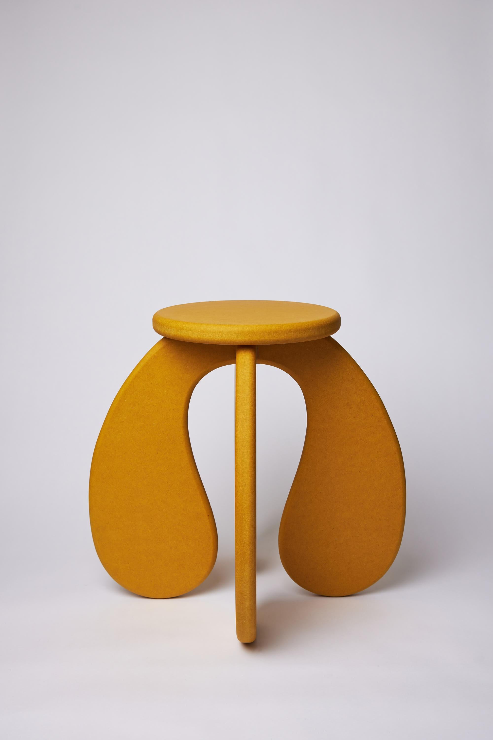 Space Side Table/Stool in Yellow Valchromat In New Condition For Sale In London, GB