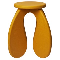 Vintage Space Side Table/Stool in Yellow Valchromat