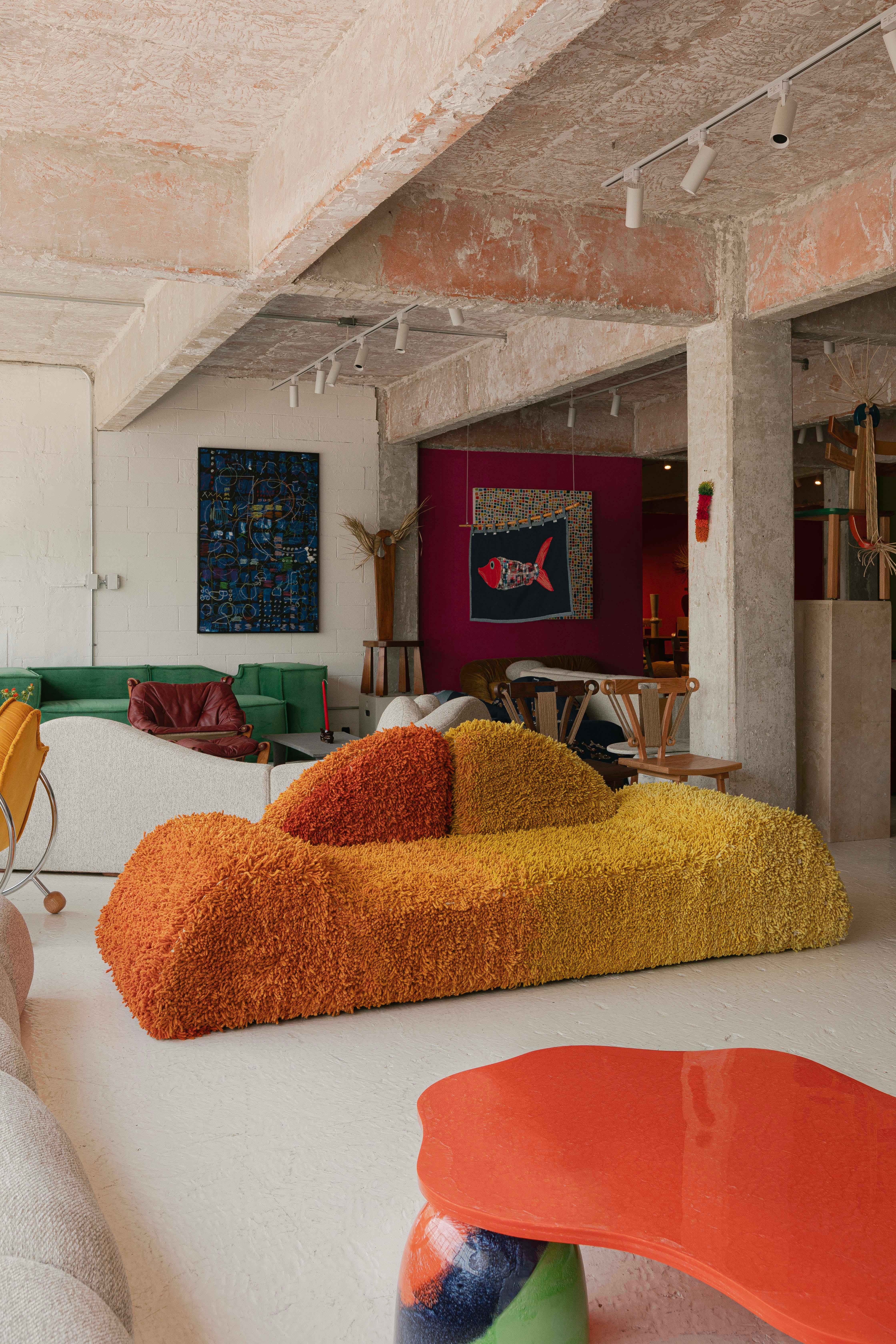Space Sofa in Wool By Azotea In New Condition For Sale In Ciudad de México, MX
