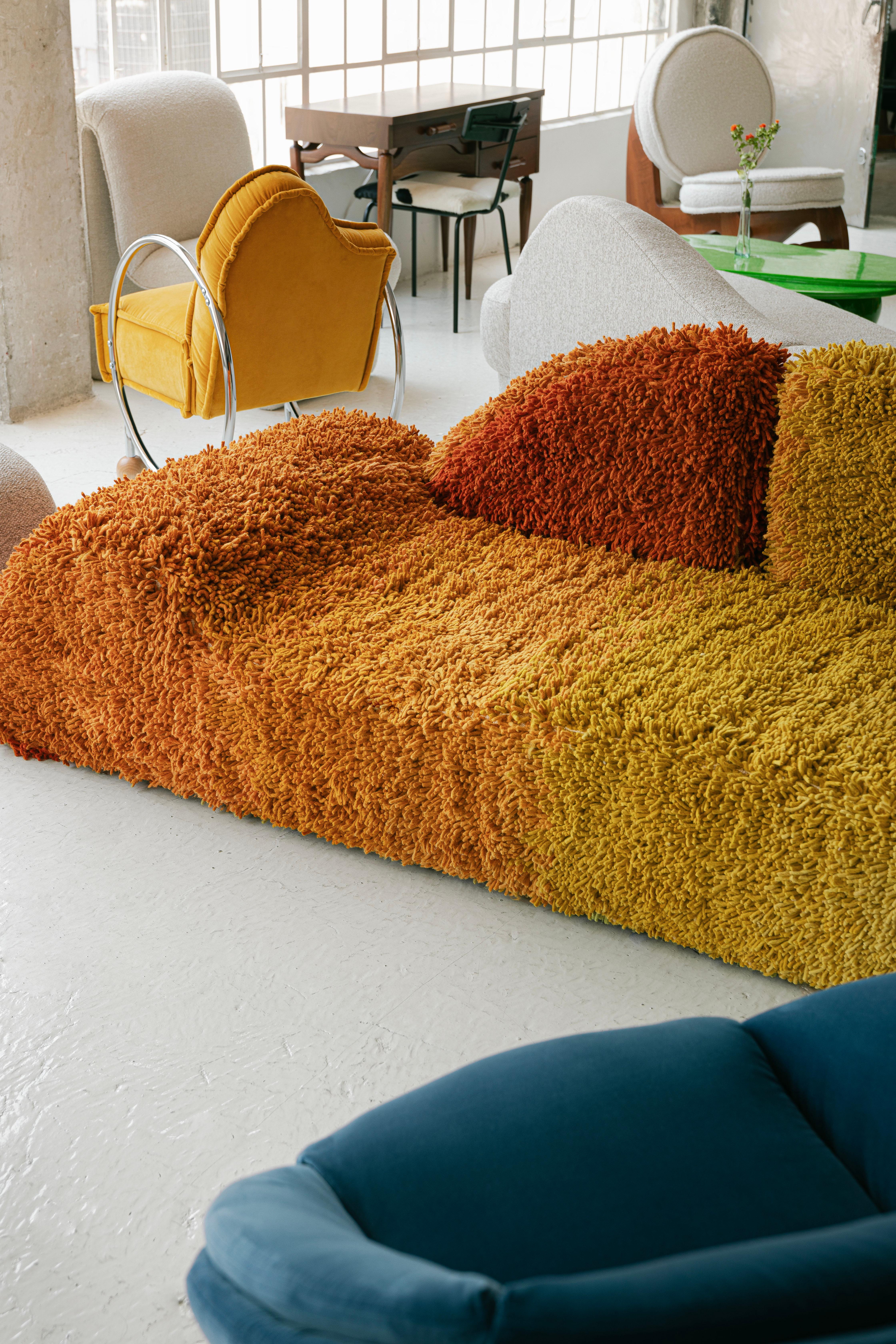 Space Sofa in Wool By Azotea For Sale 1