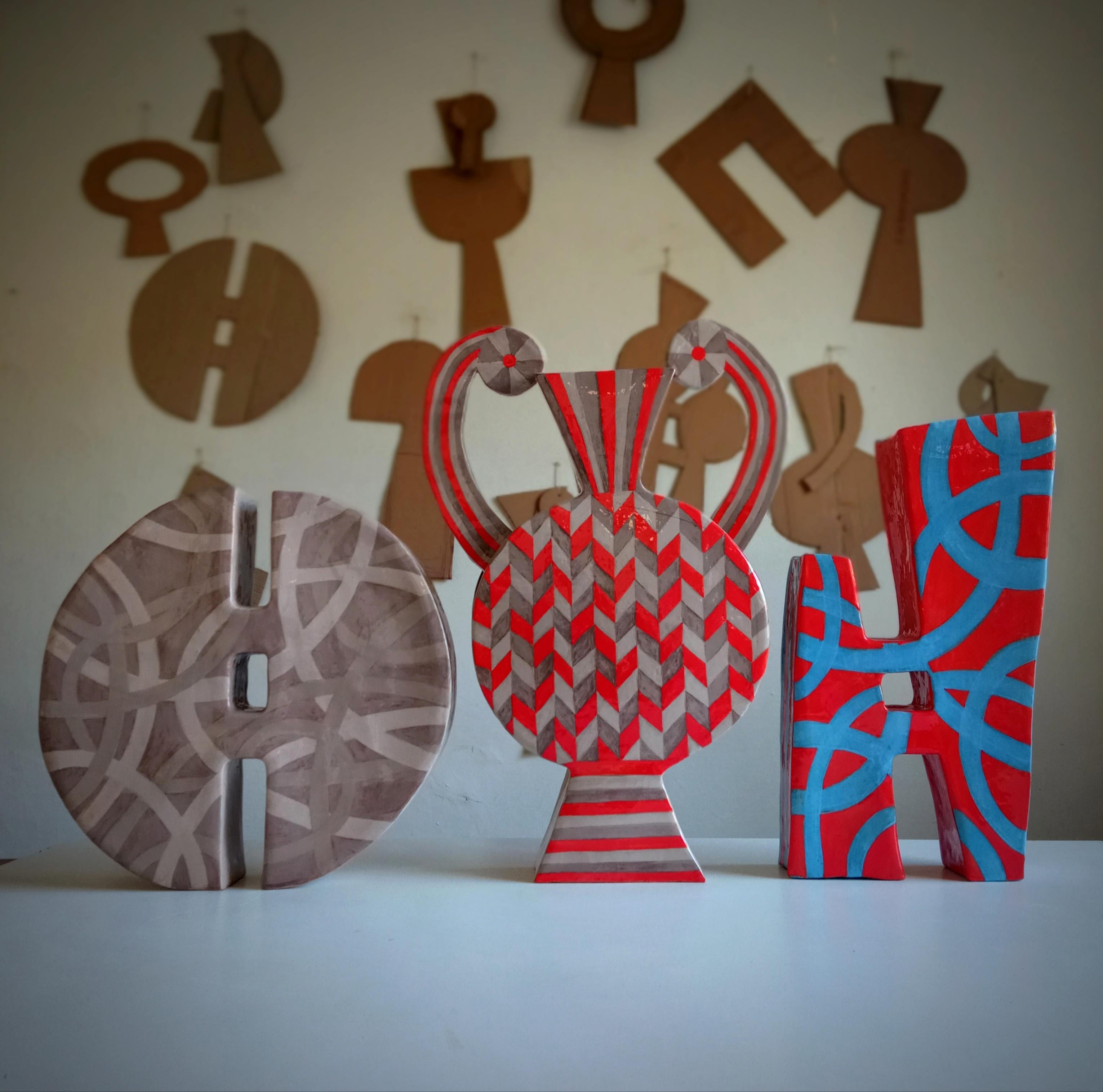 ESPACE  - Vase en terre cuite - 21e siècle - par Chiara Berta Artiste en vente 2