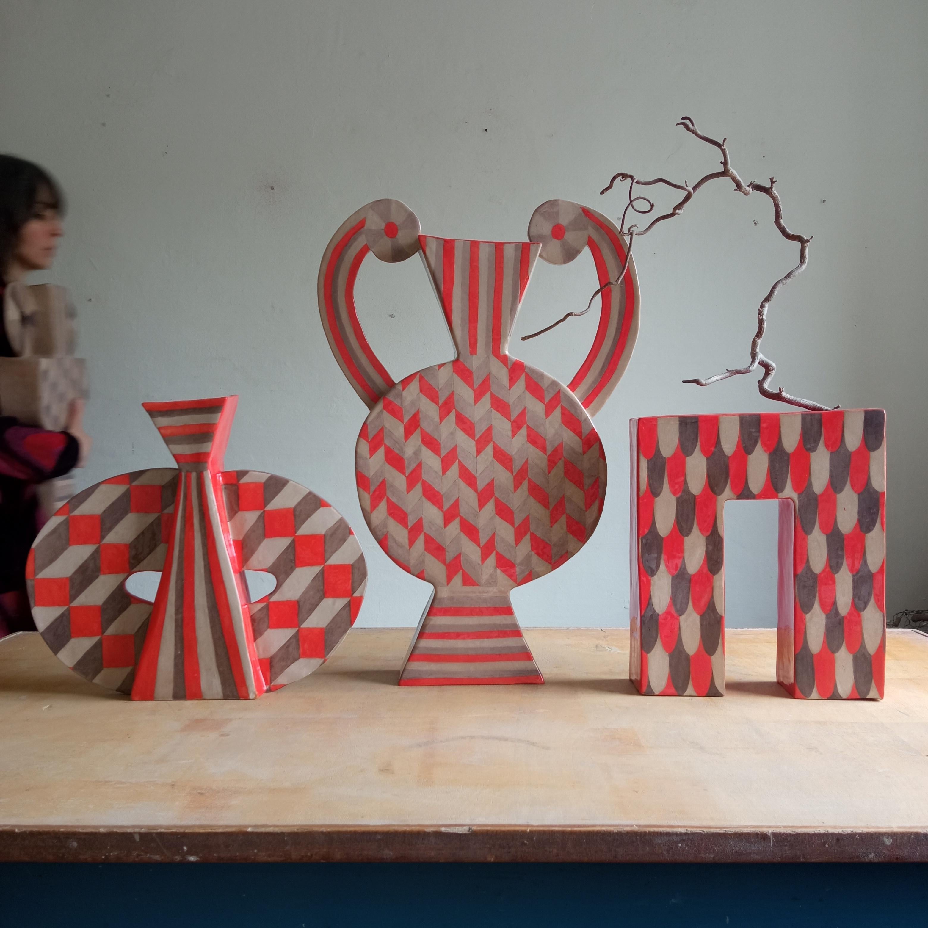 Contemporain ESPACE  - Vase en terre cuite - 21e siècle - par Chiara Berta Artiste en vente