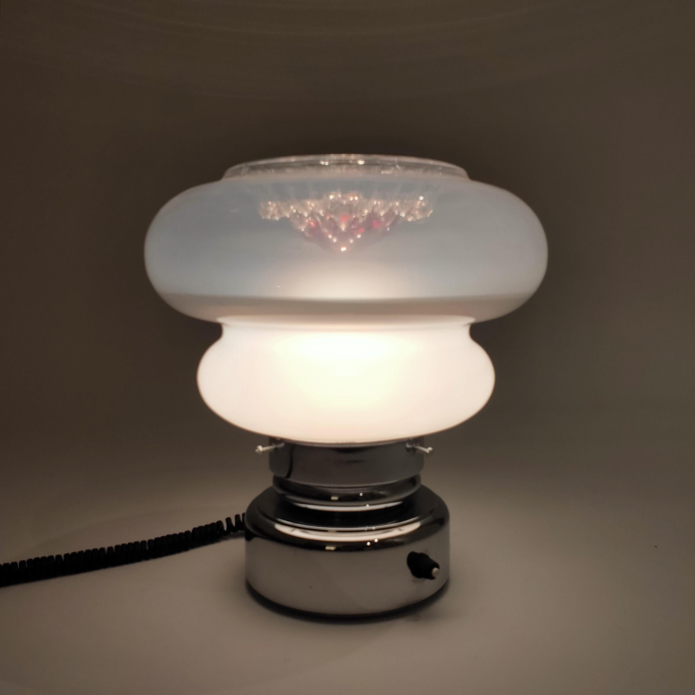 Spaceage murano table lamp in the style of Toni Zuccheri, Italy, 1970s In Excellent Condition For Sale In SANT ADRIÀ DE BESÒS, ES