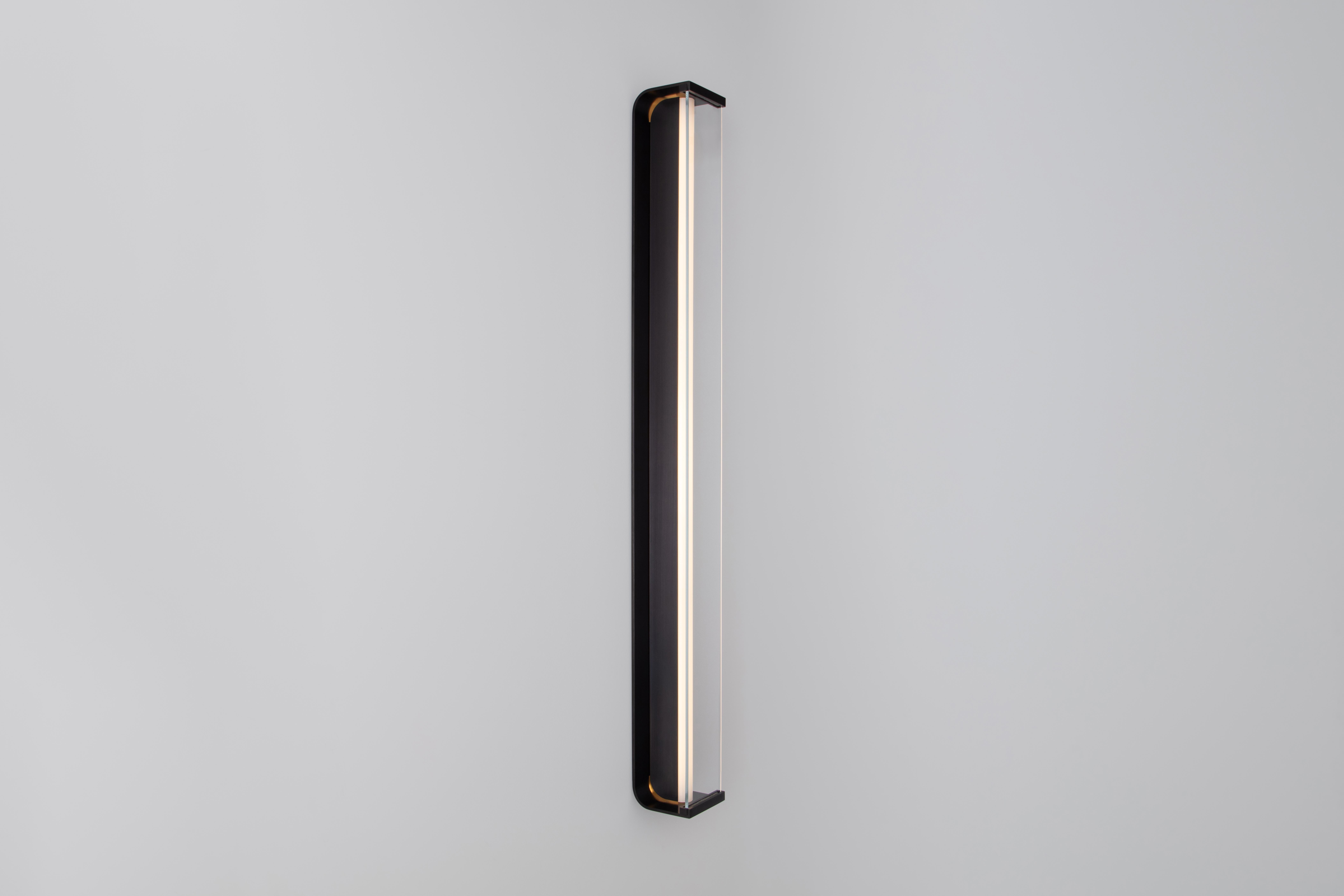 Contemporary Spacek Wall Sconce in Brass Finishes by Matthew Fairbank For Sale