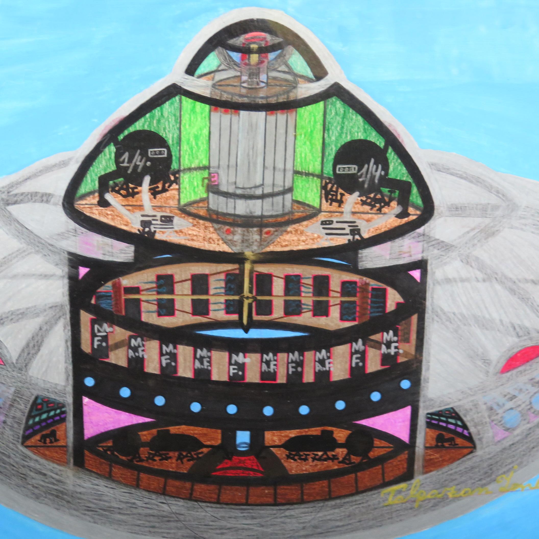Spaceship UFO by Ionel Talpazan In Excellent Condition For Sale In New York, NY