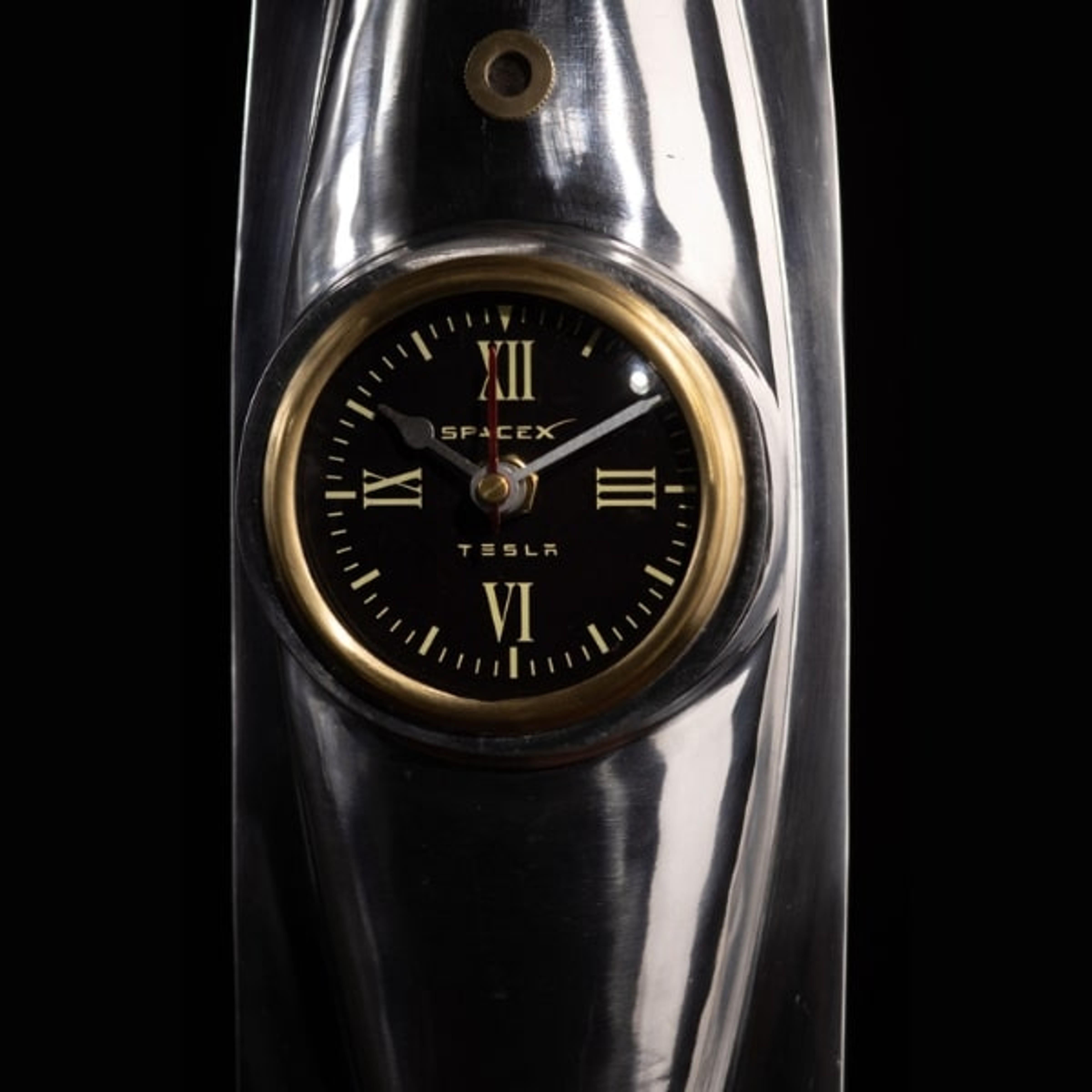 Contemporary SpaceX Rocket Table Clock For Sale
