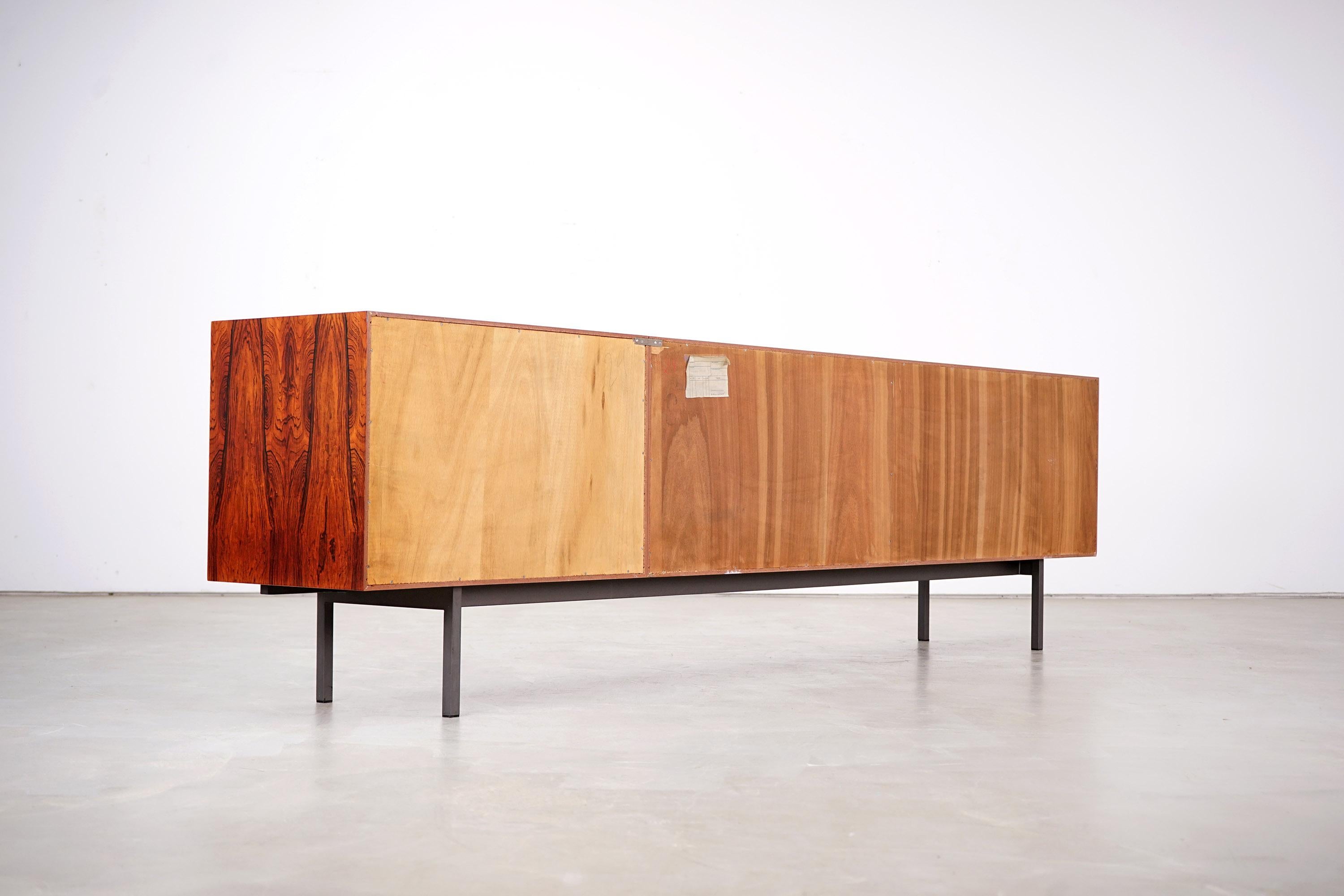 Wood Spacious Sideboard by Walter Wirz for Wilhelm Renz, 1960s For Sale
