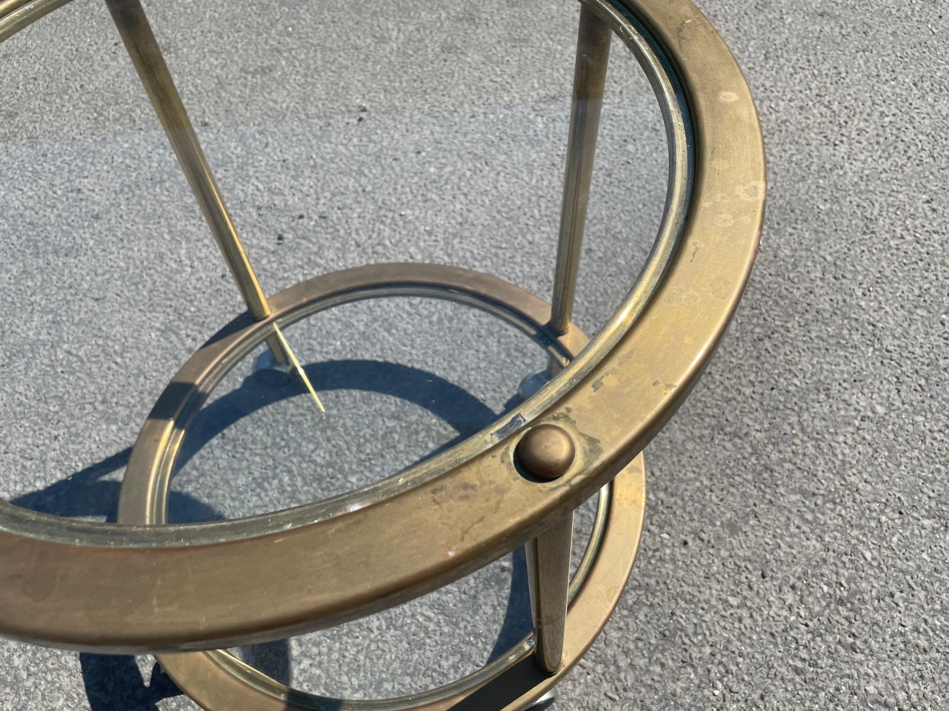 Français Spacieux chariot de bar français vintage des années 1970 en vente