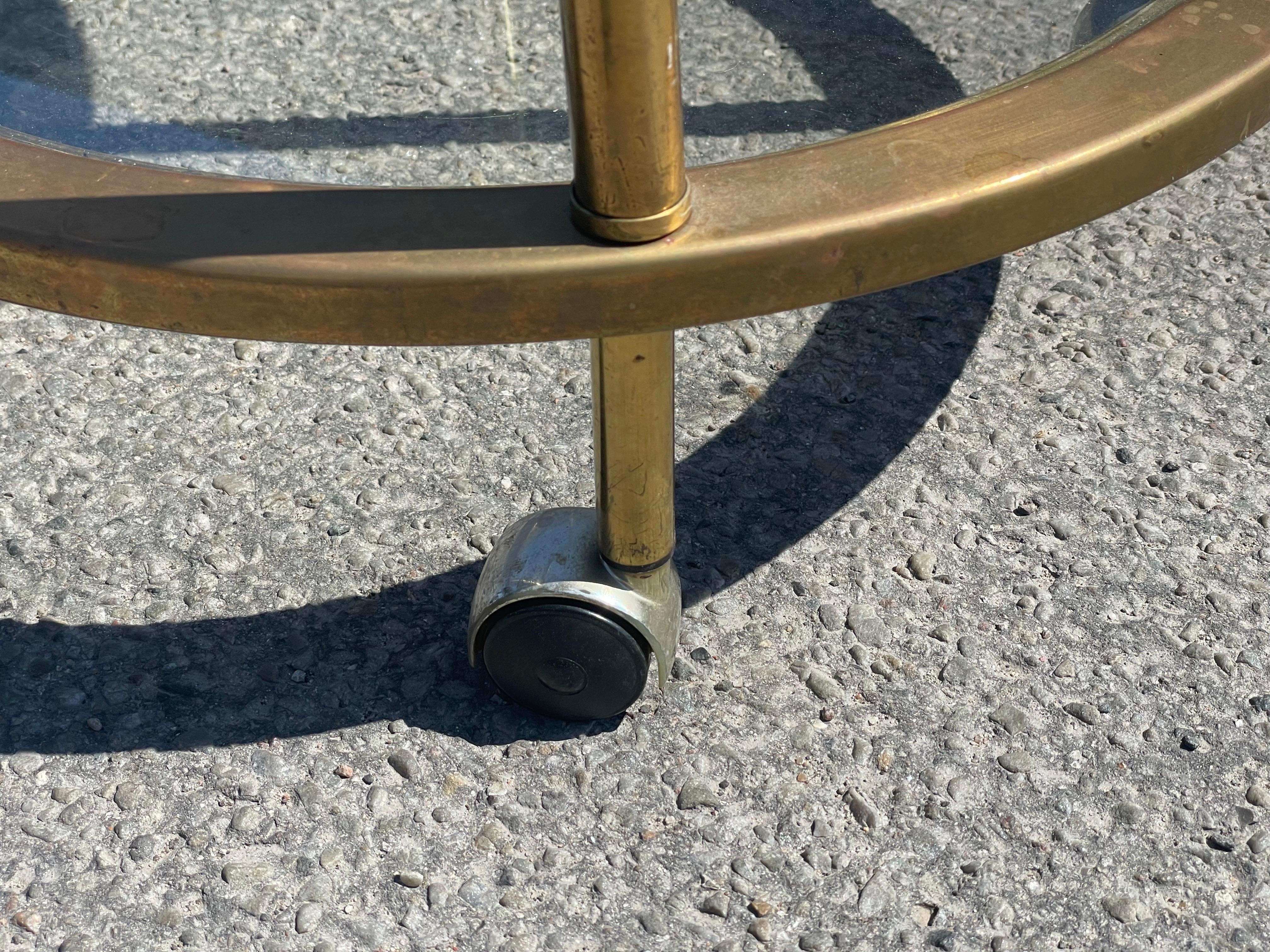 Fin du 20e siècle Spacieux chariot de bar français vintage des années 1970 en vente