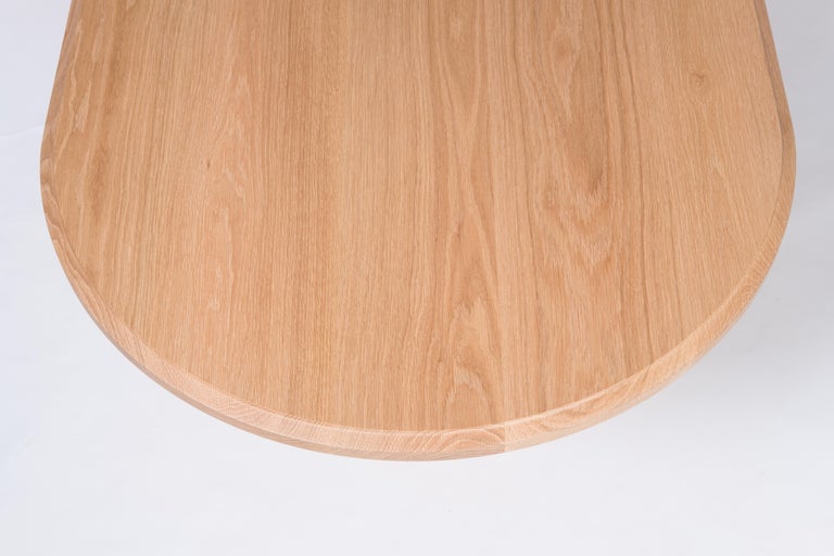 Spade Dining Table by Tretiak Works, Modern Contemporary White Oak