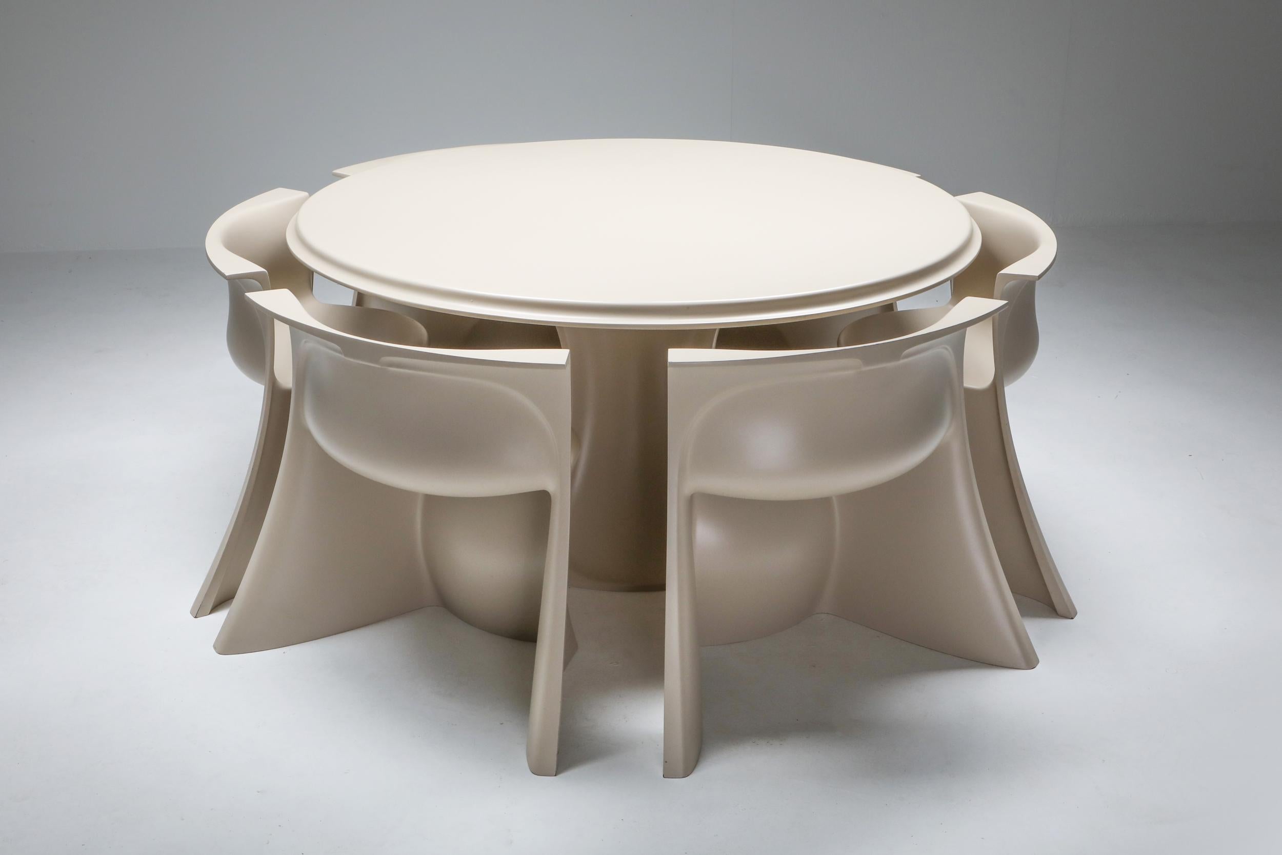 Plastic Spadolini Postmodern ‘Boccio’ Dining Set for 1P