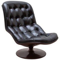 Spage Age 1970s Rocker Leather Lounger by Georges van Rijck for Beaufort