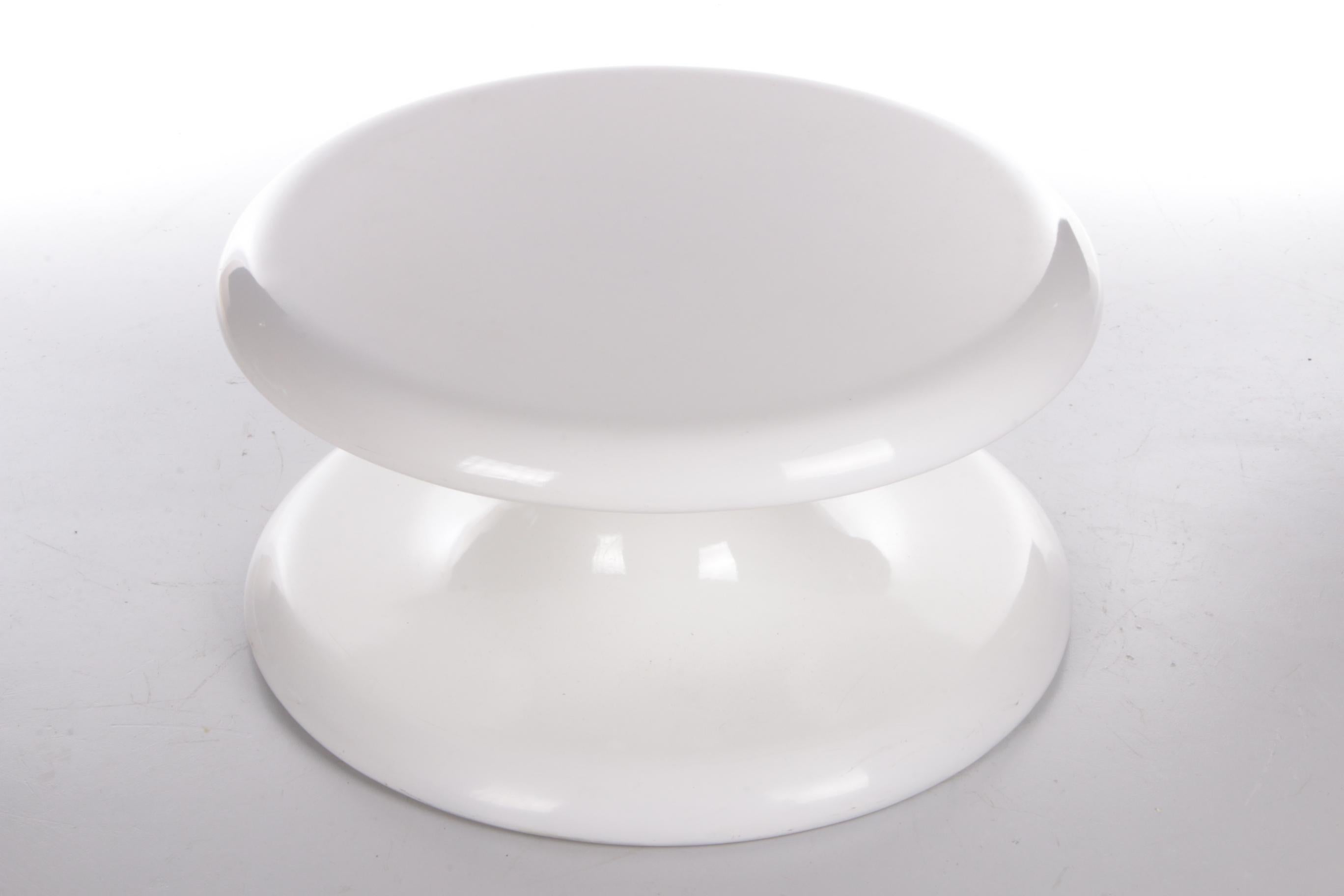 Space Age Spage Age Beautiful White Coffee Table from Scandinavia For Sale