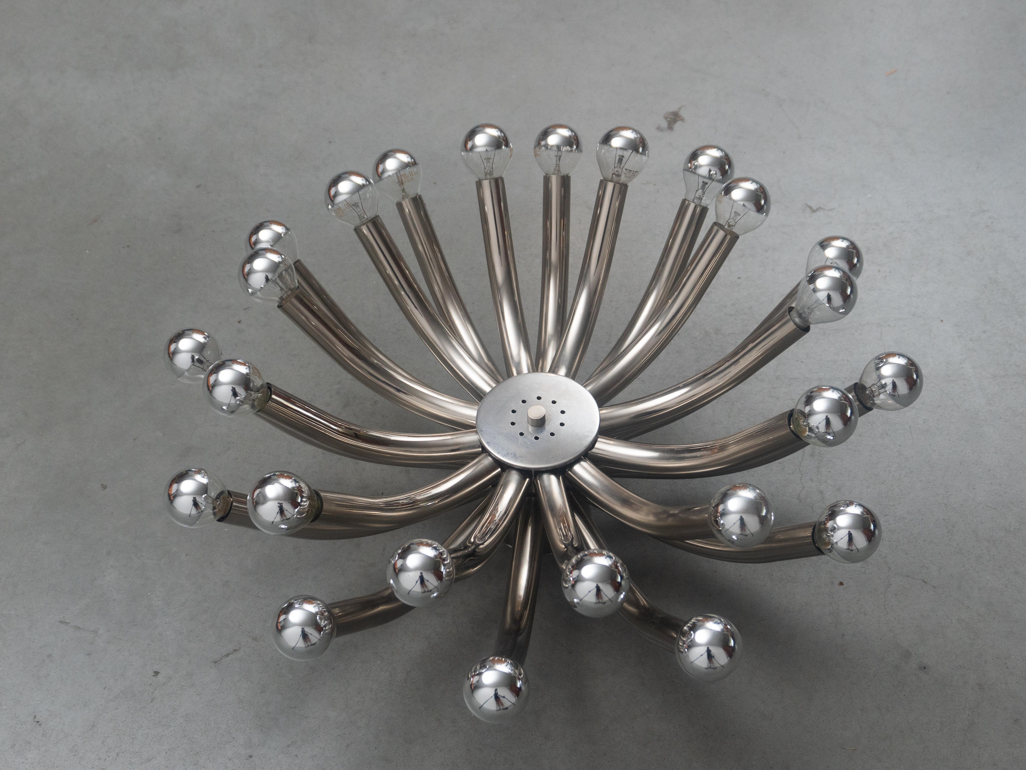Allemand Plafonnier encastré Sputnik moderne de l'ère Spage, Cosack, 1970, Allemagne en vente
